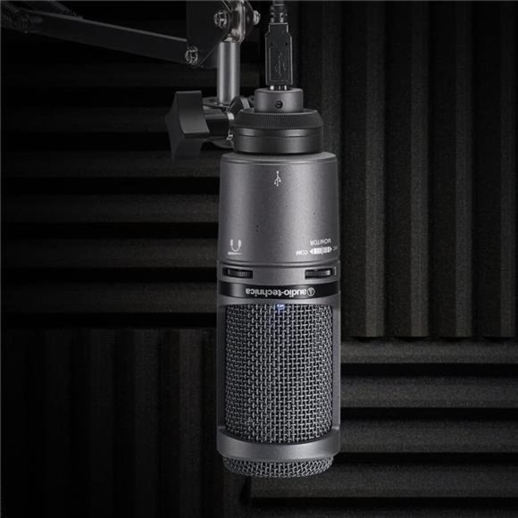 AT2020USB+Cardioid Condenser USB Microphone,With Built-In Headphone Jack &Volume - Picture 3 of 5